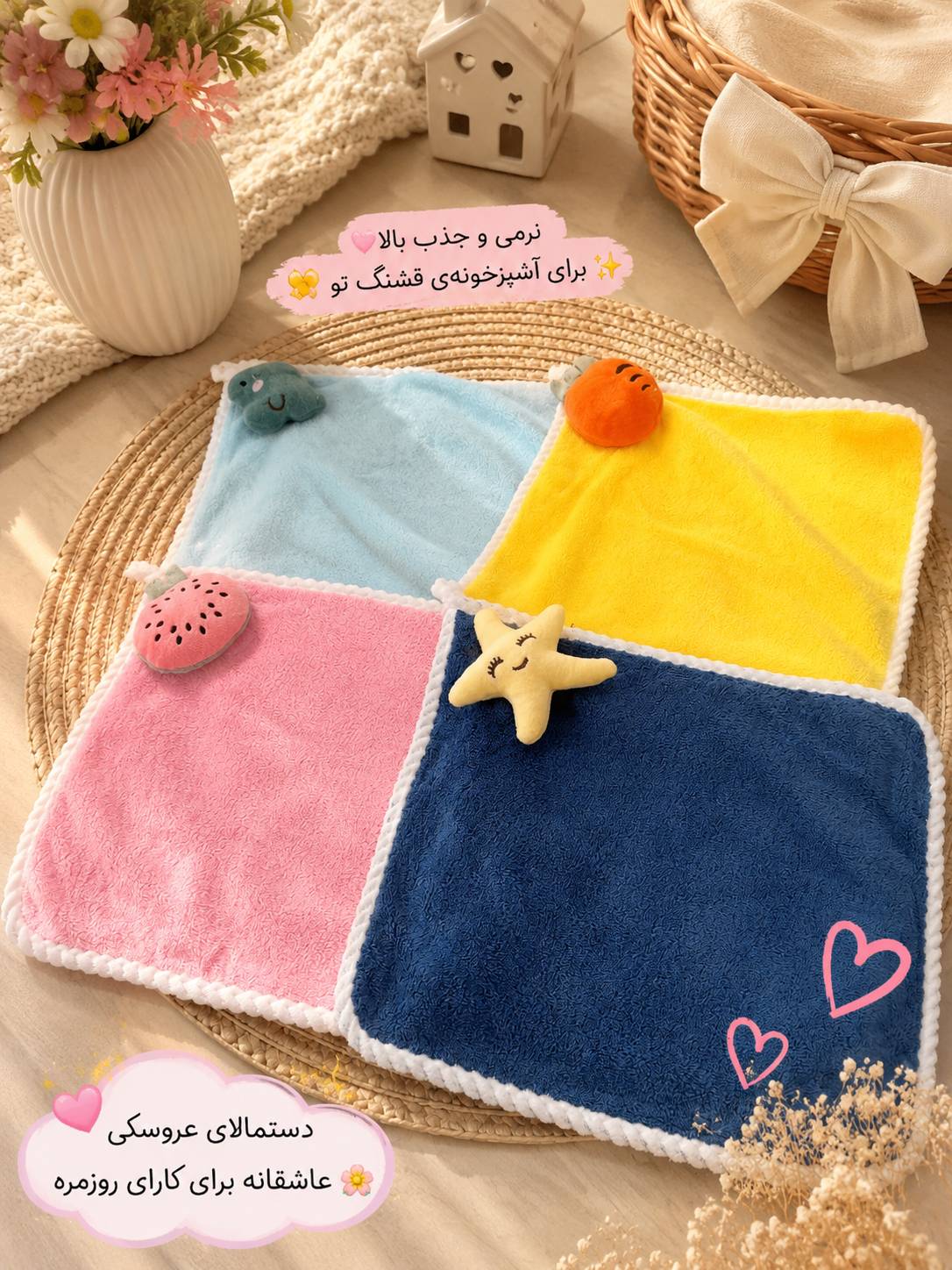 دستمال اشپزخانه عروسکی